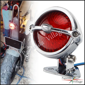Universal Motocicleta LED lanterna traseira Travão de Paragem de Lâmpada com Luz Para Harley Honda Yamaha Suzuki Kawasaki Bobber Chopper Personalizada