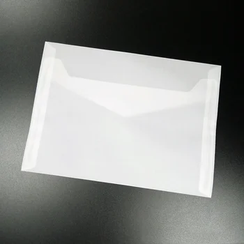 50 Pcs Envelope de Cartas Envelopes Branco Envolope Cartões de Segurança-colorido Translúcido