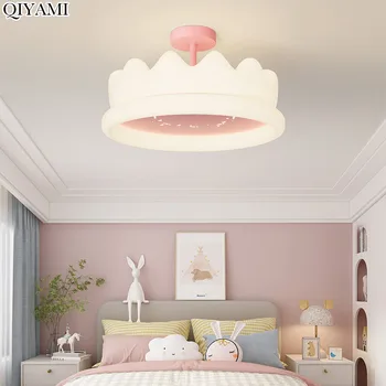 Modernas luzes de Teto de LED Iluminação Interior cor-de-Rosa de Ouro do Quarto de criança Decoração de Casa Criativa Decoração Quente Romântico Luminárias