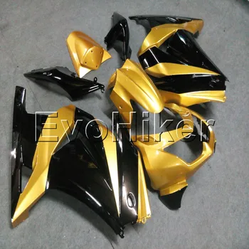 injeção de Carenagens kit para ZX250R EX250 2008 2009 2010 2011 2012 ouro ZX 250R 08-12 ABS carroçaria kit de carenagem da motocicleta