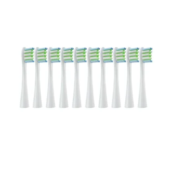 10PCS Cabeças de Escova de Substituição para Oclean Fluxo de/X/ X PRO/F1/ Uma/ Ar 2 Escova de dentes Elétrica DuPont de Cerdas Macias Bicos,B