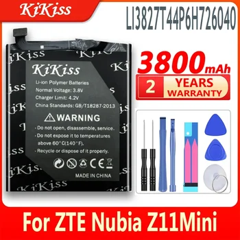 Bateria de 3800mAh Li3827T44P6h726040 Para o ZTE Nubia Z11 Mini NX529J (Z11Mini) Bateria+free Tools