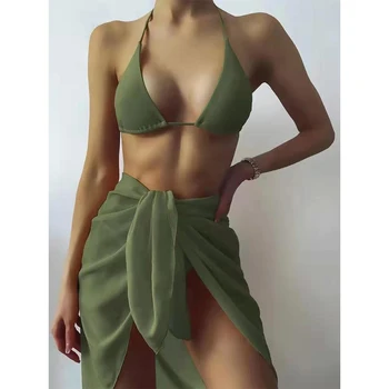 Gossina 2022 Nova Rede Verde Fios Atadura De Micro Bikini Mulheres Cobrir Sexy Túnica Praia Vestido De Verão, Roupa De Banho Moda Praia Camisa