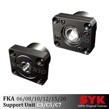SYK Unidade de Apoio FKA06 FKA08 FKA10 FKA12 FKA15 FKA20 Profissional Fixa-C3 C5 C7 fuso atuador TBI SFU1605 Premium CNC de Peças