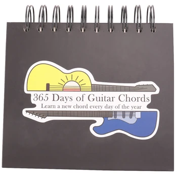 1 PCS Diário de Acordes de Guitarra Página-A-Dia de Calendário/Dom Acorde de Guitarra Cartas Para a Guitar Player