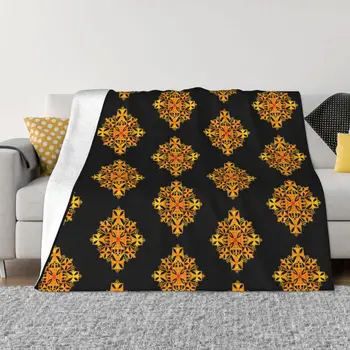 Birr Cruz de Arte Cobertor de Flanela Decoração de Ouro para Casa Colcha decoração da Casa do Sofá de pelúcia cobertor Colcha na cama