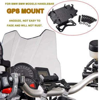 NOVOS Acessórios da Motocicleta de Suporte do Telefone Titular GPS Navigaton Placa de Suporte Para BMW com Todos os Modelos de suporte para Guiador