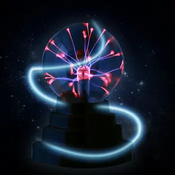 USB Bola de Plasma Eletrostática Esfera de Luz de Cristal da Lâmpada de Bola Desktop Festa de Natal Sensível ao Toque, Produtos Domésticos, 5 em