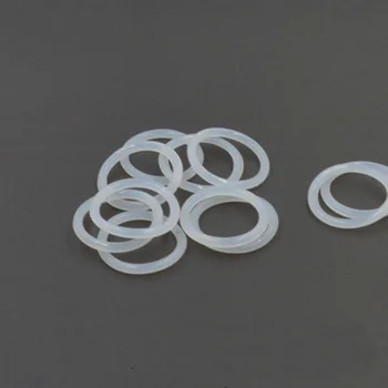5pcs de 3,5 mm de diâmetro de fio branco de silicone anel exterior impermeável de isolamento de borracha de banda de 87 mm-103 mm diâmetro externo