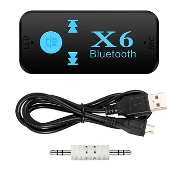 Aux Adaptador Bluetooth Para o Carro ficha Jack de 3,5 mm USB Bluetooth4.0 para Volvo S40 XC90 S80 XC70 S60, V70 D05 Couro Remoto Flip Dobrável Ke