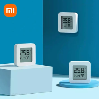 Xiaomi sem Fio Smart Mijia Bluetooth Digital Elétrica Termômetro 2 do Higrómetro do Termômetro de Sala de estar LCD Ferramenta de Relógio Digital,