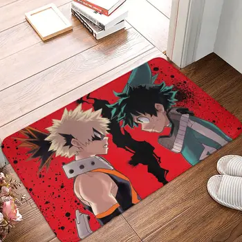 Batalha de Não-deslizamento do tapete da entrada, Sala de estar MatM-Meu Herói Academia de Anime em Carpete Tapete da Porta de Entrada do Tapete Decorativo Home