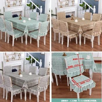 A simplicidade de jantar toalha de mesa Cadeira tampa de alta qualidade, mesa de cozinha Acolchoado antiderrapante tiras de almofada cadeira de jantar mesa de pano