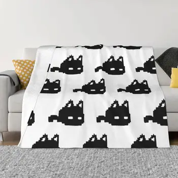 Omori Gato Cobertor de Flanela Manjericão Aubrey Jogo de Anime Super Aquecido Jogar Cobertores para a Casa do Sofá do Quarto Colcha