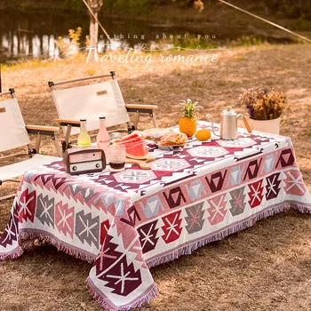Passeio de primavera acampamento de Frango rolos de mesa toalha de mesa tenda fotografia de fundo toalha de mesa