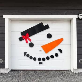 DIY Boneco de neve Adesivo de Porta de Garagem Janela de Decoração de Natal Boneco de neve Kit Exterior, Decoração de Natal em Casa Ano Novo Ornamento