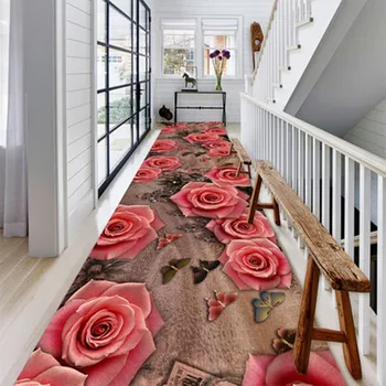 24 estilos de Corredor de Longa Tapetes para sala de estar, Quarto anti-derrapante Esteiras Hotel escadas Corredor do Andar de Tapetes para Corredor de tapetes e Carpetes