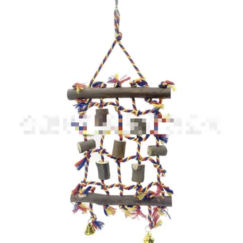 Natural de Madeira maciça Papagaio Cor de Escalada Líquido Subir Escada Morder Brinquedos Garras de Moagem Boca Chato pássaro brinquedos