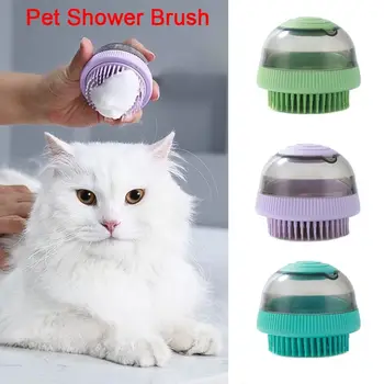 ABS Cão Banho Escova Novo Suplemento líquido Suave Shampoo Massager Chuveiros Ferramenta de Suprimentos para animais de Estimação Cachorro de Lavar roupa Massagem de Estimação