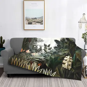 Rousseau - Equatorial Selva Fino Cobertor Colcha De Pelúcia Colchas De Ultraleve Decorativos Sofá Cobertores