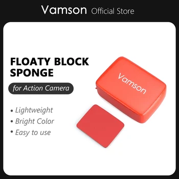 Vamson para GoPro8 7 6 Acessórios Floaty Bloco de Esponja com Etiqueta Adesiva Para GoPro Hero5 4 3+2 1 para yi 4K para SJCAM VP602