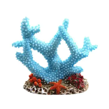 Coral Resina Enfeite Tanque De Peixes De Coral Ornamento Atraente Mini Resina Falsa Coral Aquário Decoração Decoração De Casa