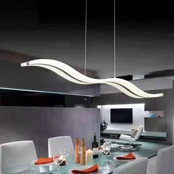 Moderna LED Lâmpadas pendentes Minimalista Tiras Pingente de Luz Para Viver Sala de Jantar, Cozinha de Teto, um Lustre de Decoração de Brilho da Iluminação