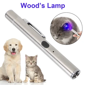 Animal de estimação Fungo de Detecção de Pele de Luz Ultravioleta UV 365 Black Mirror UV Lanterna Impermeável Lâmpada de Wood Cat Moss Tinea Luz