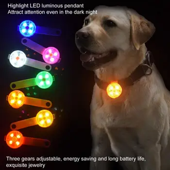 Dropshipping!! Animal de estimação Lanterna LED Cão de Marca à prova de Água Confiável Acessório Cão Luminoso Brilhante Decoração Colares Anexa