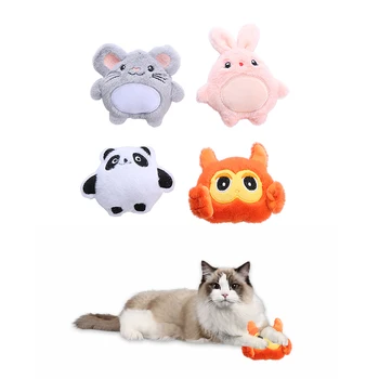 Catnip de pelúcia Gato de papel brinquedos incluem catnip bonito dos desenhos animados de animais brinquedos