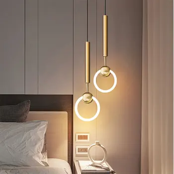 Nordic de Luxo LED luminária Lustre do Corredor Para Viver Sala de Jantar, Quarto de Cabeceira Estudo do Hotel Casa Decoração dispositivo elétrico de Iluminação