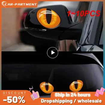 1~10PCS Universal Carro Adesivos 3D Estéreo Reflexiva Olhos de Gato Adesivo de Carro Criativo Espelho Retrovisor Adesivo Decalques adesivos Olhos