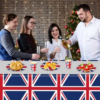 Union Jack Tabela Capa Impermeável A Grã-Bretanha Toalha De Mesa Britânico Enfeites Para Festas Retângulo De Mesa, Decoração