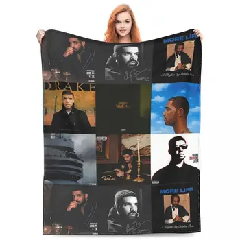Música de Drake Vintage Álbum Cobertor de Lã Cama Jogar Cobertores Aconchegantes Leve para o Carro Tapete Peça